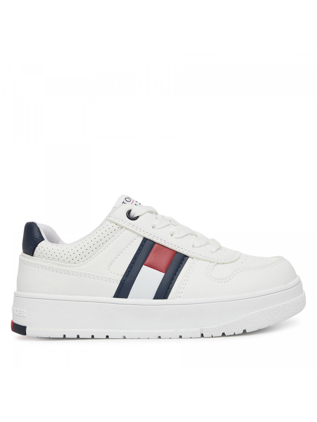 Sneakersy Tommy Hilfiger Flag Low Cut Velcro Sneaker T3X9-33859-1355 M Bílá